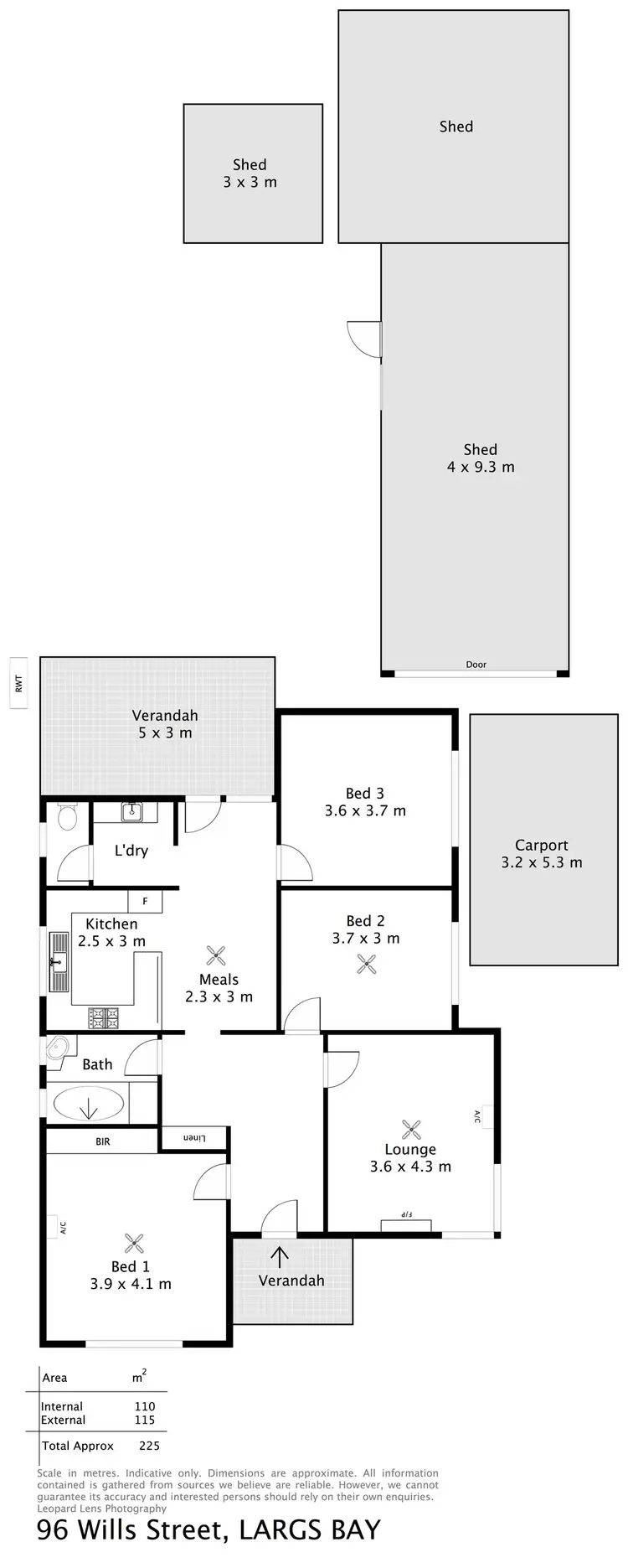 Floorplan of Homely house listing, 96 Wills Street, Peterhead SA 5016