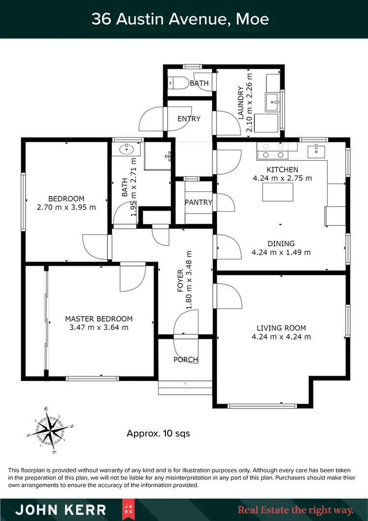 Floorplan of Homely house listing, 36 Austin Avenue, Moe VIC 3825