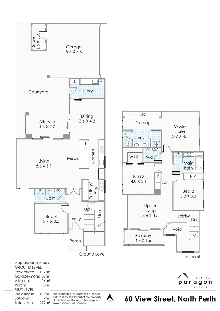Floorplan of Homely house listing, 60 View Street, North Perth WA 6006