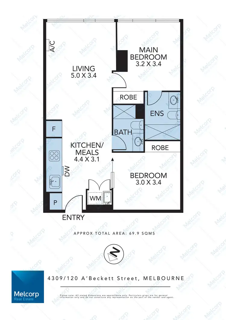 Floorplan of Homely apartment listing, 4309/120 Abeckett Street, Melbourne VIC 3000