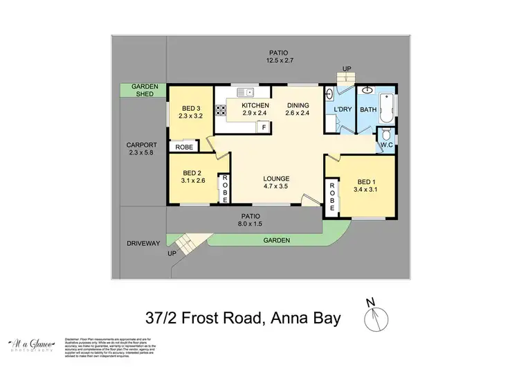 Floorplan of Homely townhouse listing, 37/2 Frost Road "Seawinds Village", Anna Bay NSW 2316