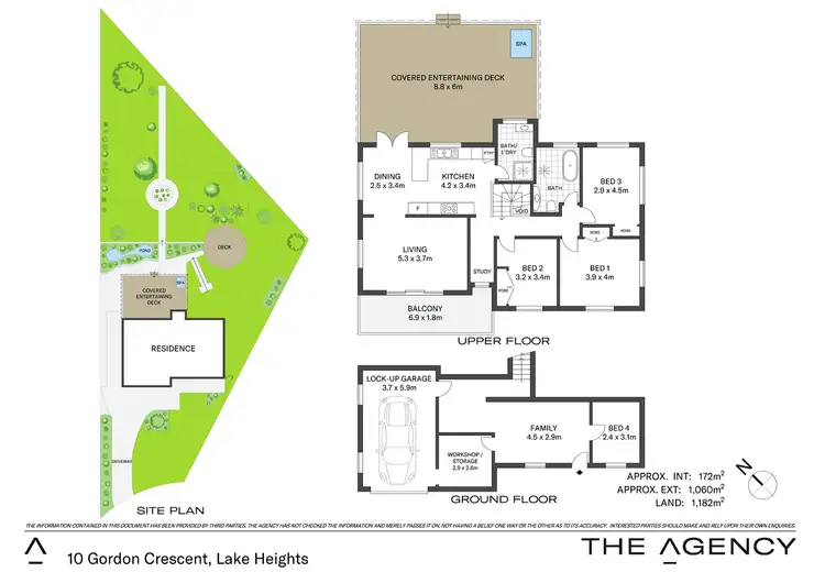 Floorplan of Homely house listing, 10 Gordon Crescent, Lake Heights NSW 2502