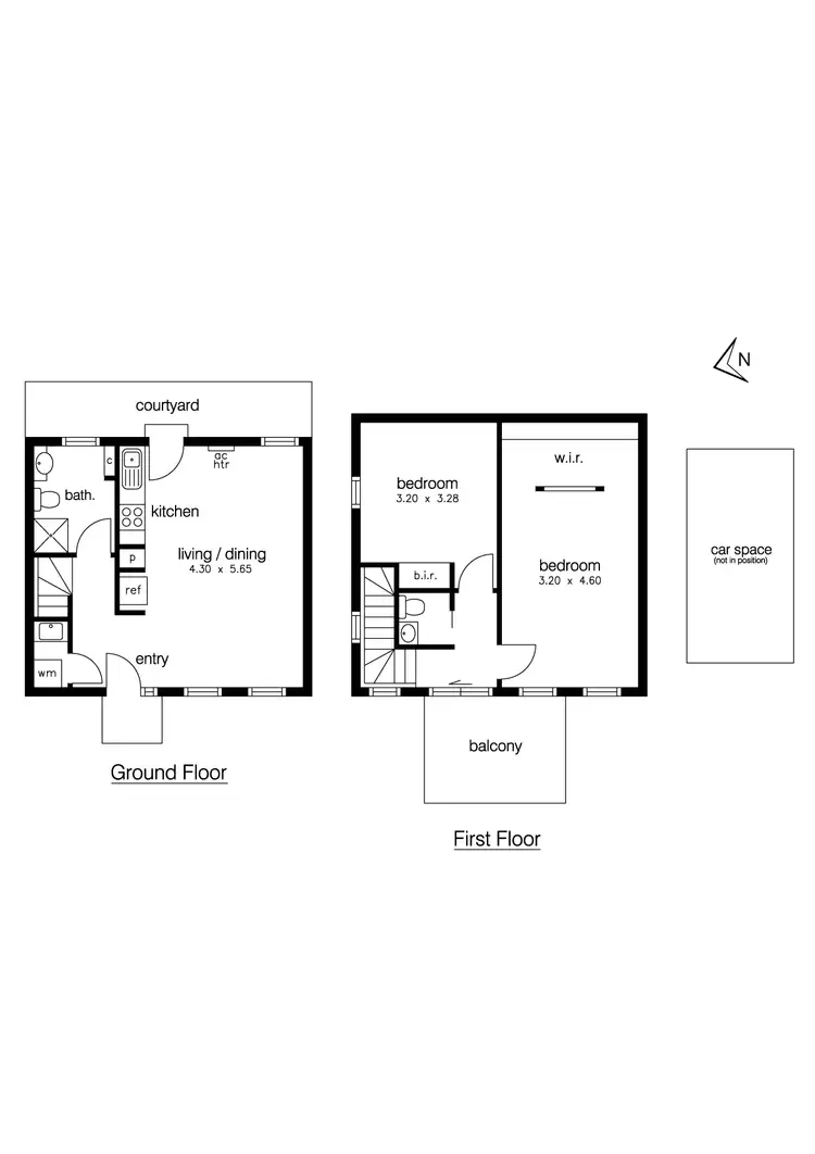 Floorplan of Homely apartment listing, 4/24 Noordenne Avenue, Seaholme VIC 3018