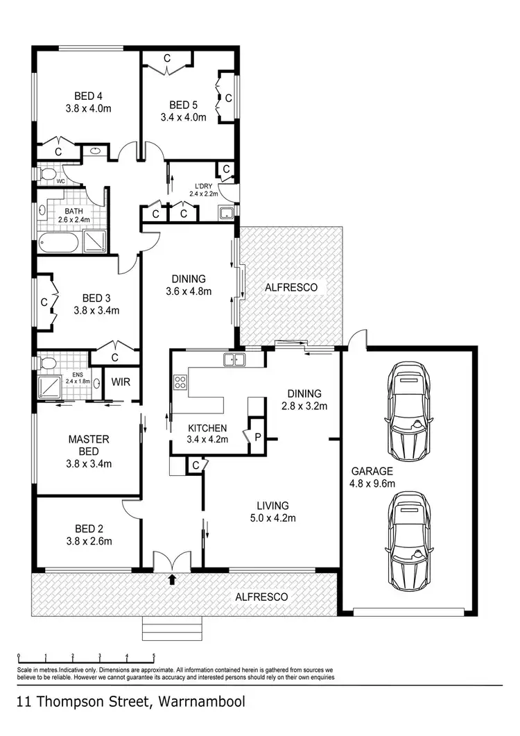 Floorplan of Homely house listing, 11 THOMPSON STREET, Warrnambool VIC 3280