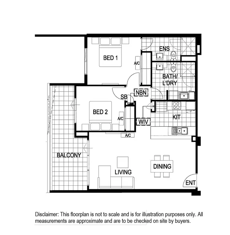 Floorplan of Homely apartment listing, 90/172 Railway Parade, West Leederville WA 6007