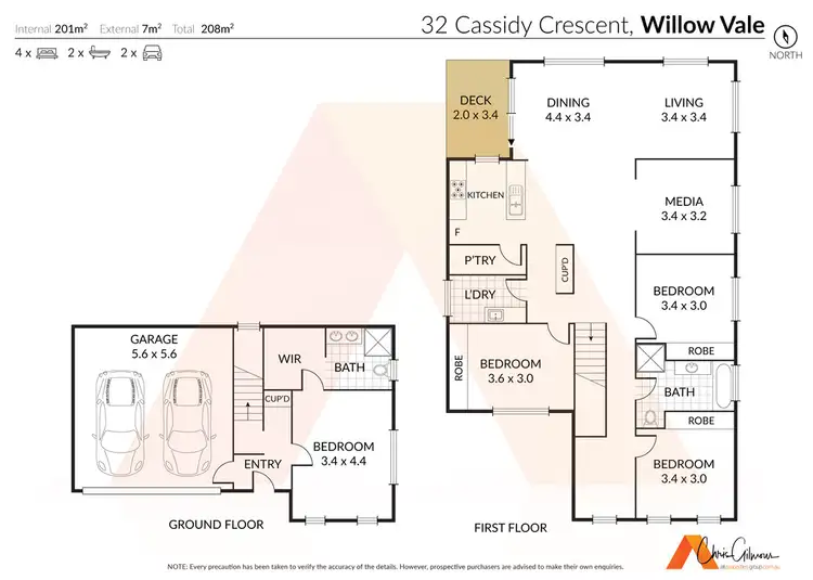 Floorplan of Homely house listing, 32 Cassidy Cres, Willow Vale QLD 4209
