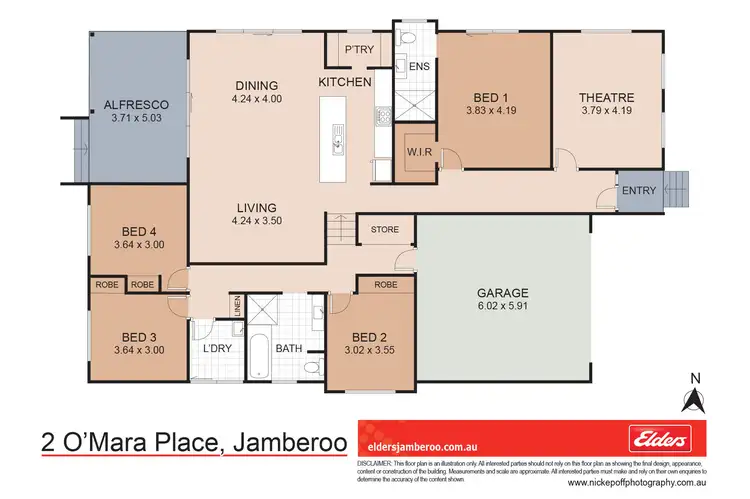 Floorplan of Homely house listing, 2 O'MARA PLACE, Jamberoo NSW 2533