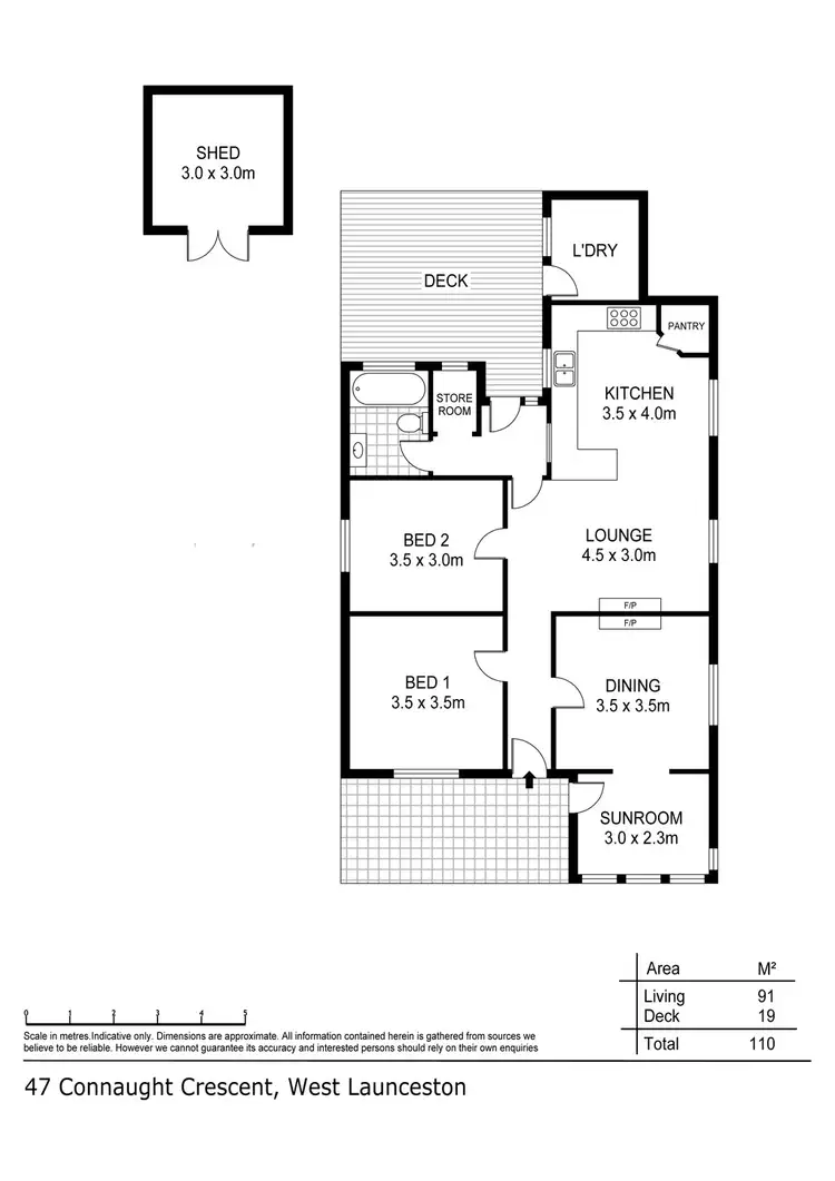 Floorplan of Homely house listing, 47 Connaught Crescent, West Launceston TAS 7250