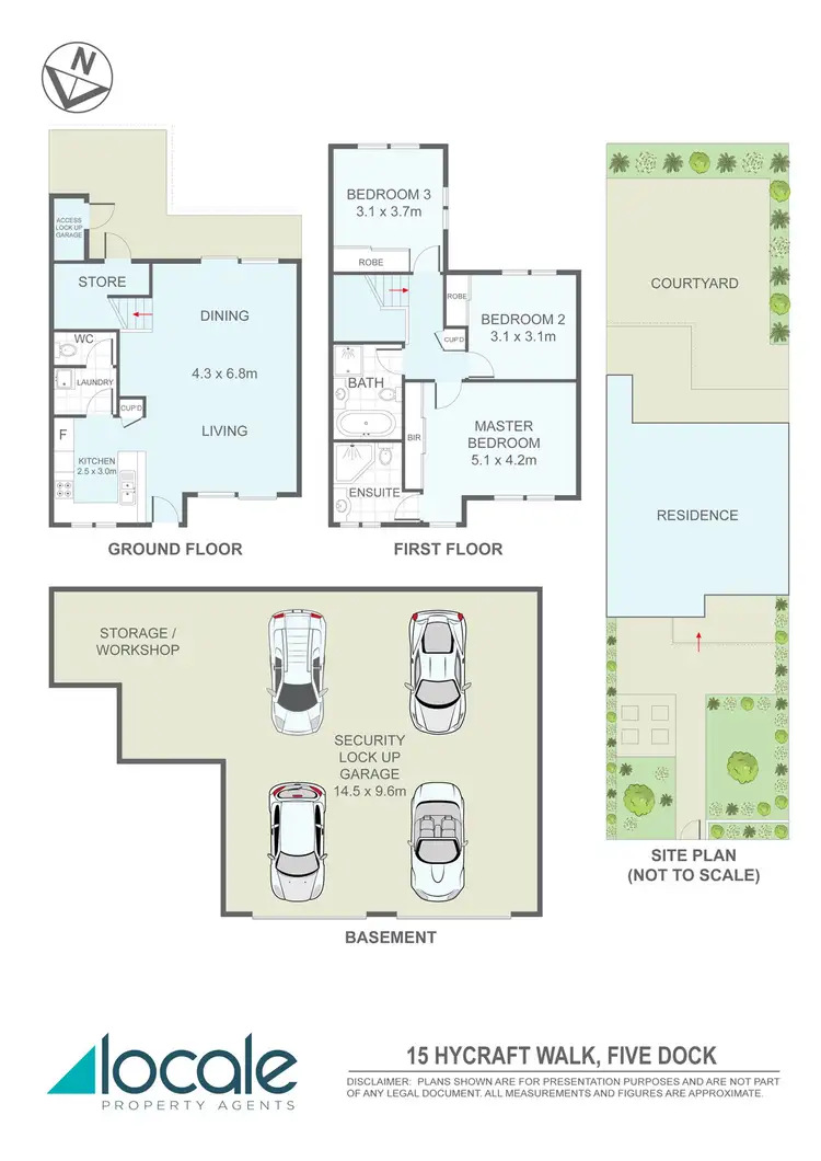 Floorplan of Homely townhouse listing, 15 Hycraft Walk, Five Dock NSW 2046