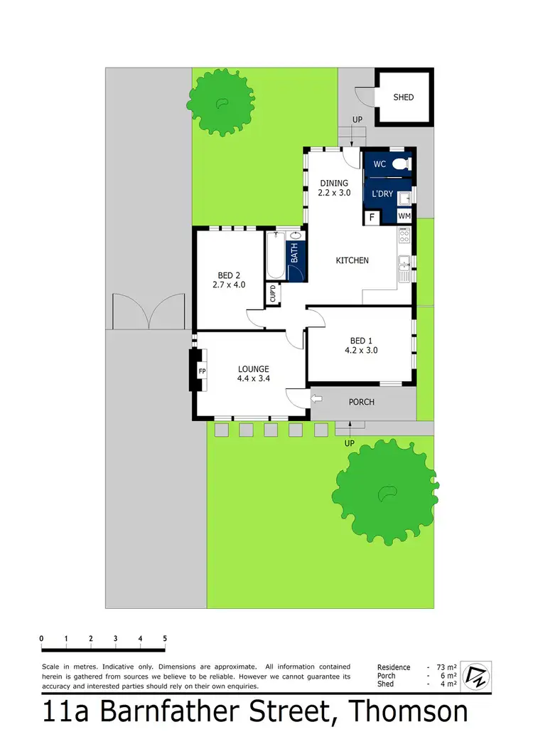 Floorplan of Homely house listing, 11a Barnfather Street, Thomson VIC 3219