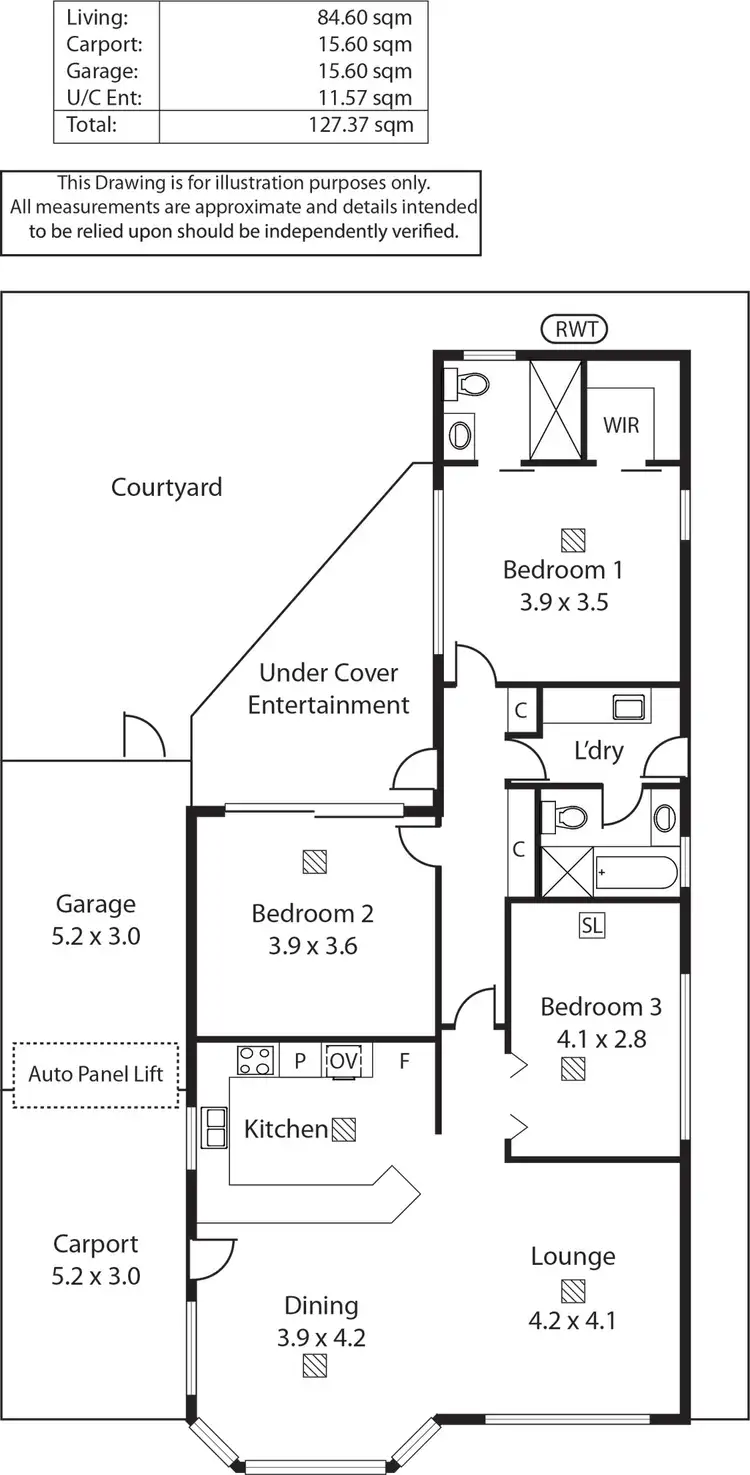 Floorplan of Homely house listing, 10 Deakin Grove, Glenside SA 5065
