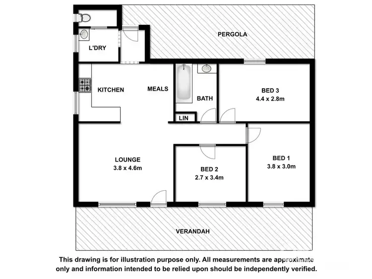 Floorplan of Homely house listing, 1 Handyside Street, Naracoorte SA 5271