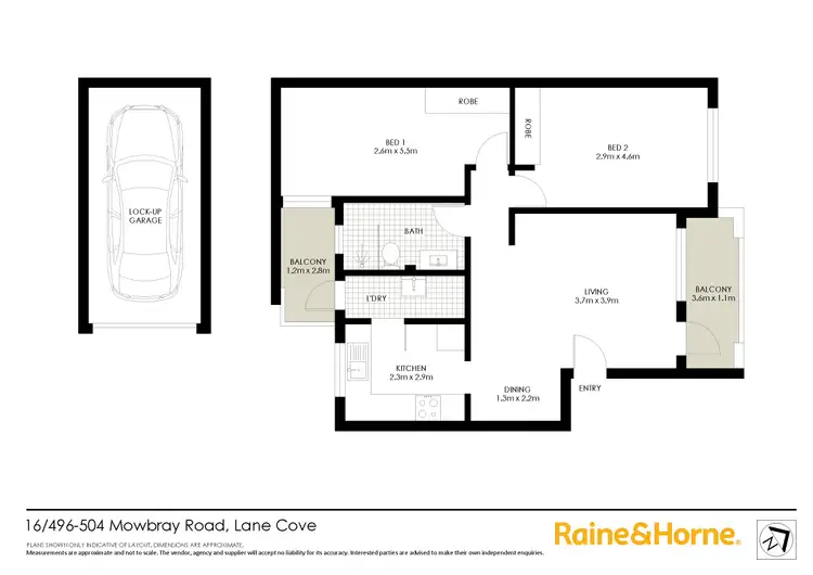 Floorplan of Homely apartment listing, 16/496-504 Mowbray Road, Lane Cove NSW 2066