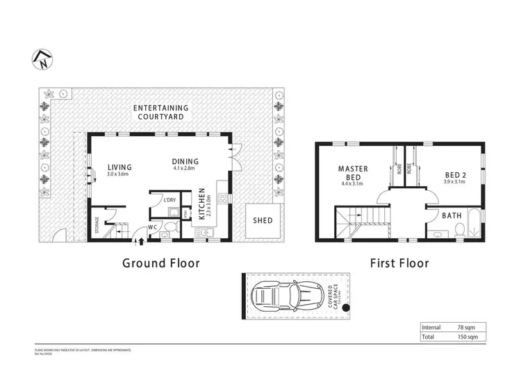 Floorplan of Homely townhouse listing, 3/195 Catherine Street, Leichhardt NSW 2040