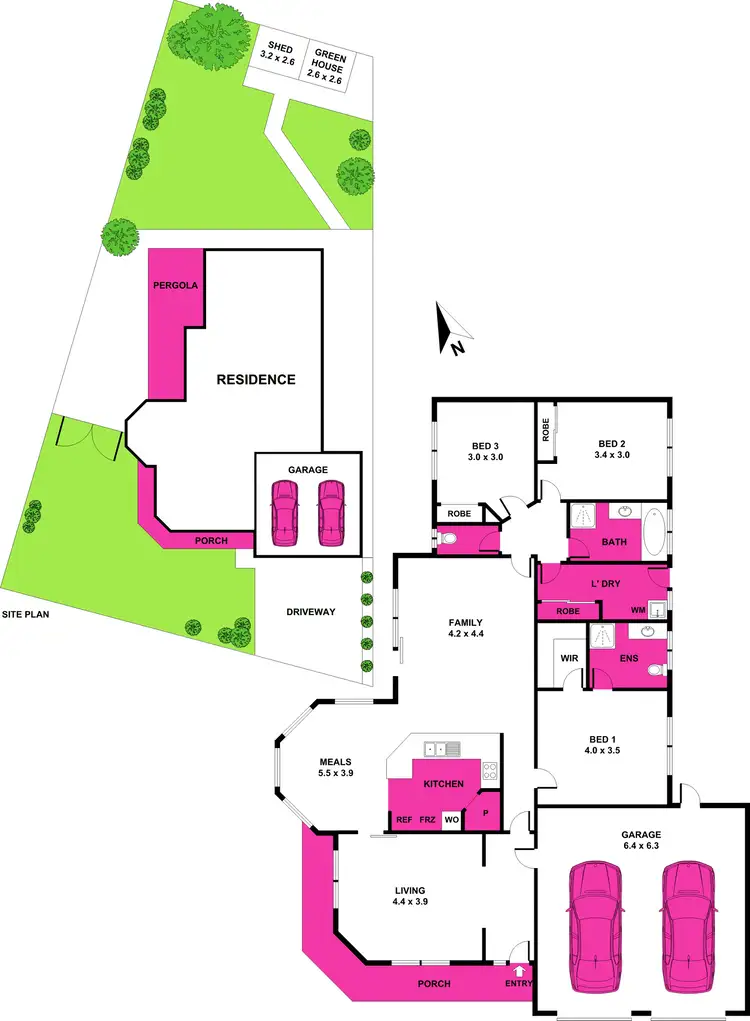 Floorplan of Homely house listing, 23 Mayfield Crescent, St Albans Park VIC 3219