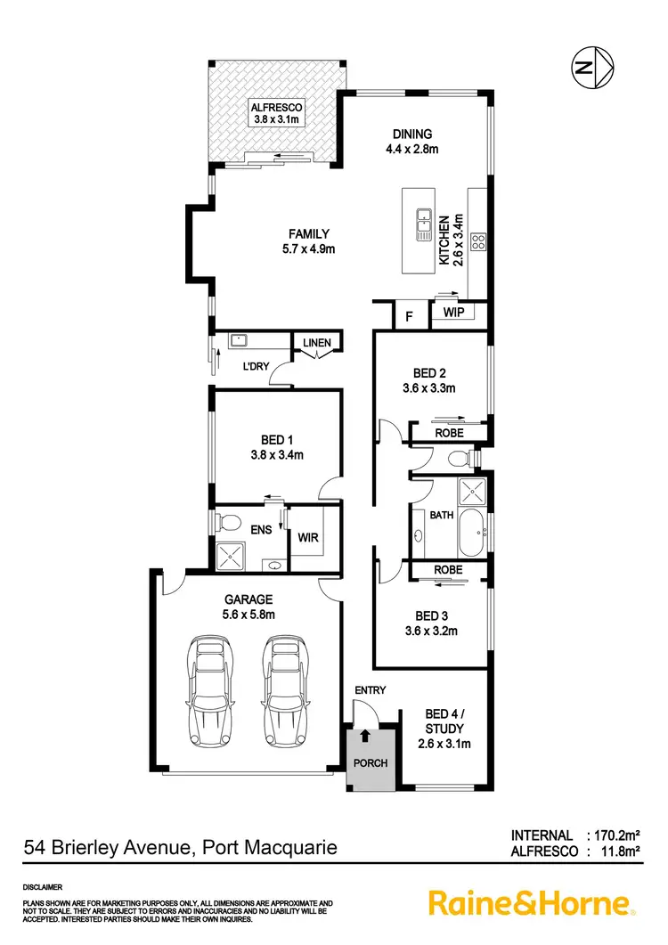 Floorplan of Homely house listing, 54 Brierley Avenue, Port Macquarie NSW 2444