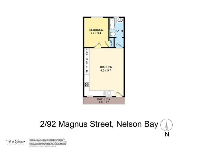 Floorplan of Homely unit listing, 2/92 Magnus Street, Nelson Bay NSW 2315