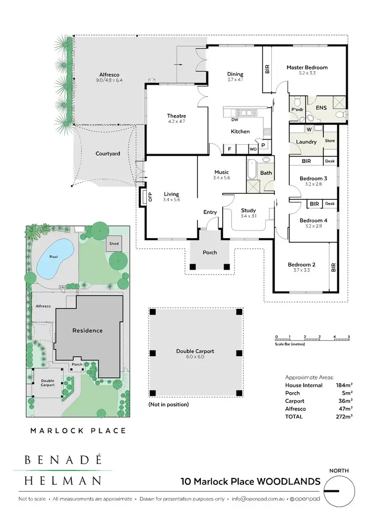 Floorplan of Homely house listing, 10 Marlock Place, Woodlands WA 6018