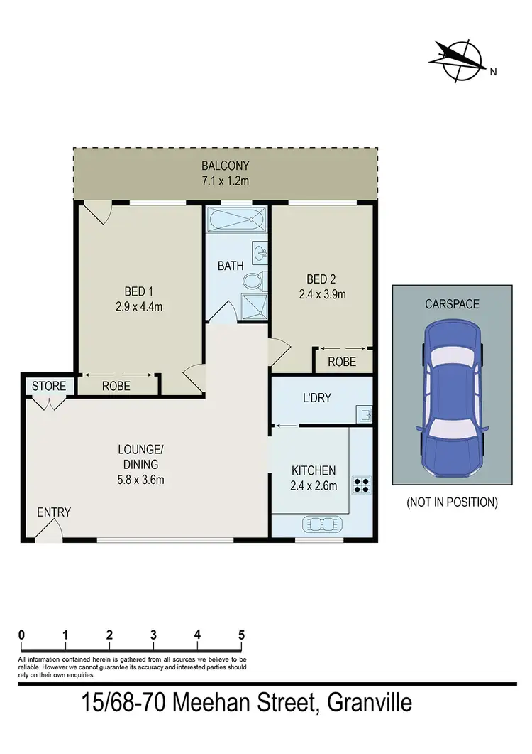 Floorplan of Homely unit listing, 15/68-70 MEEHAN STREET, Granville NSW 2142