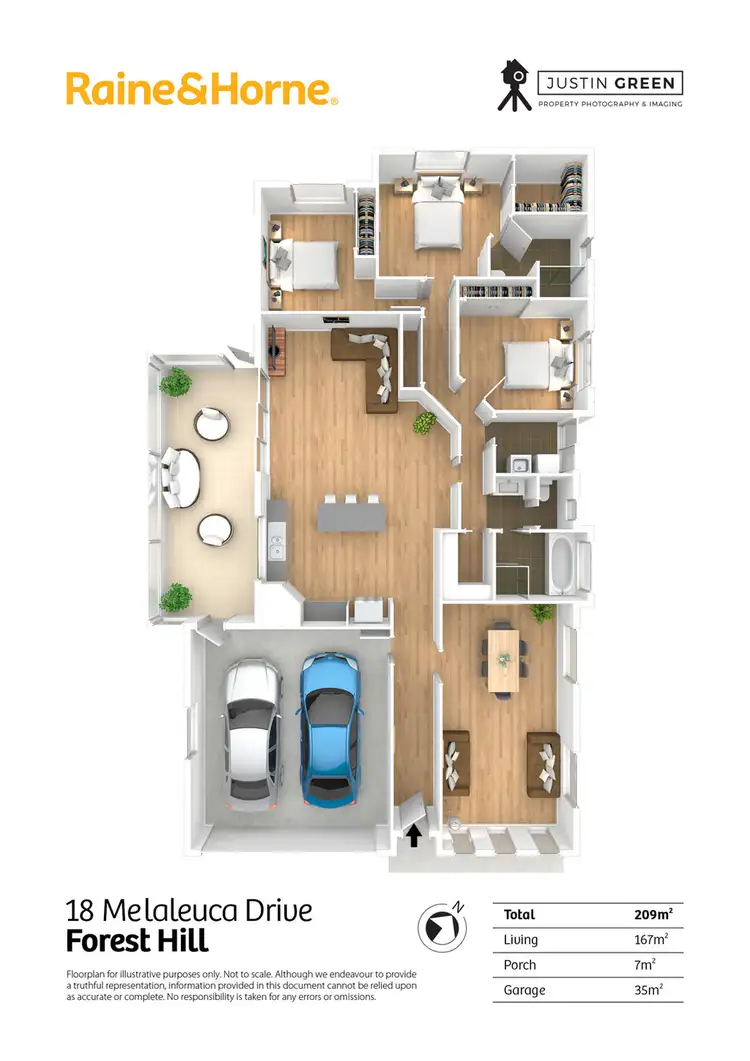 Floorplan of Homely house listing, 18 Melaleuca Drive, Forest Hill NSW 2651