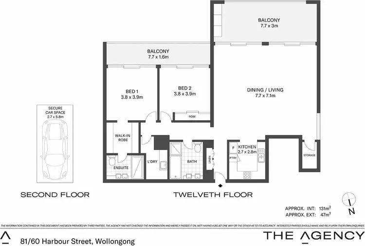 Floorplan of Homely unit listing, 81/60 Harbour Street, Wollongong NSW 2500