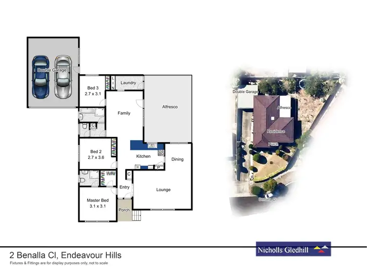 Floorplan of Homely house listing, 2 BENALLA CLOSE, Endeavour Hills VIC 3802