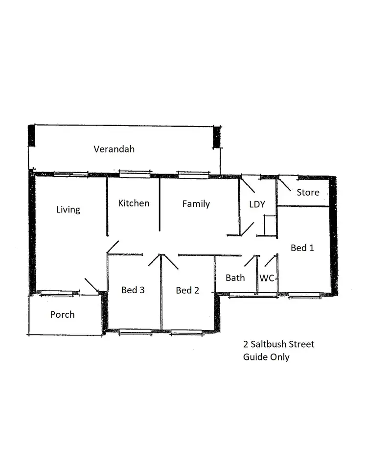 Floorplan of Homely house listing, 2 Saltbush Court, Sadadeen NT 870