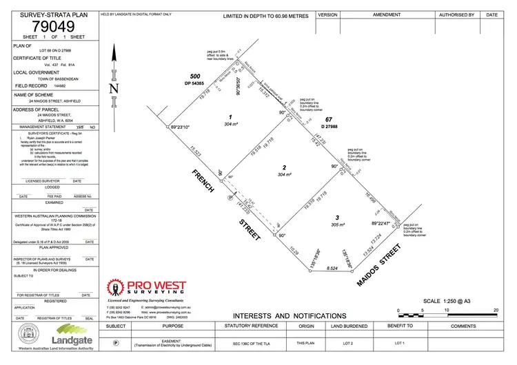 Floorplan of Homely land listing, 24 Maidos Street, Ashfield WA 6054