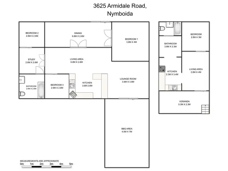 Floorplan of Homely rural property listing, 3625 Armidale Road, Nymboida NSW 2460