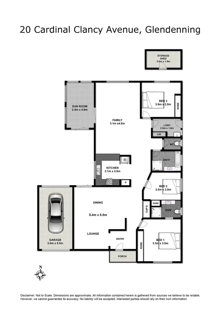 Floorplan of Homely house listing, 20 Cardinal Clancy Avenue, Glendenning NSW 2761