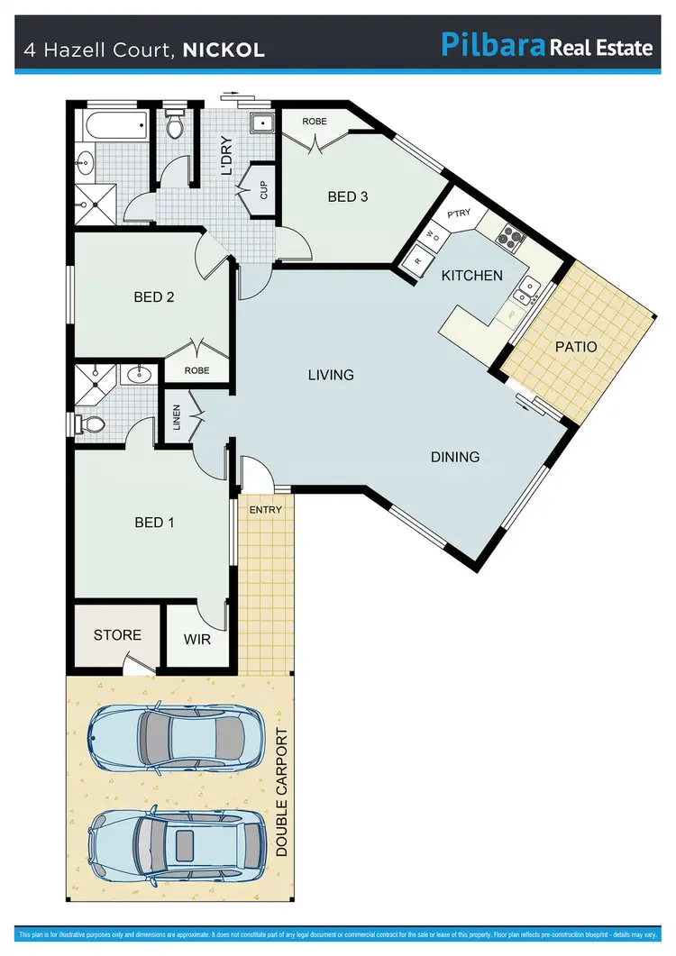 Floorplan of Homely house listing, 4 Hazell Court, Nickol WA 6714