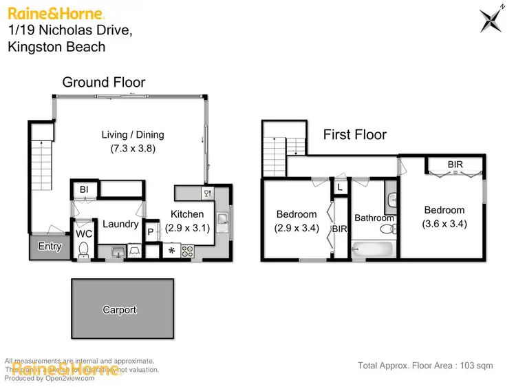 Floorplan of Homely house listing, 1/19 Nicholas Drive, Kingston Beach TAS 7050