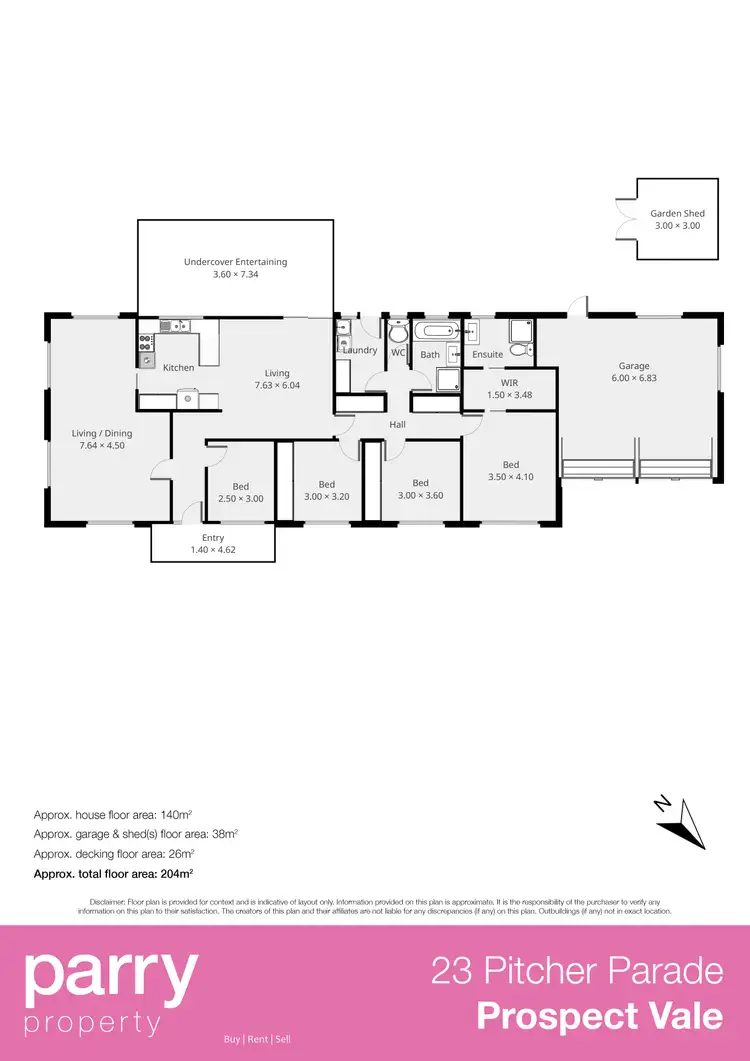 Floorplan of Homely house listing, 23 Pitcher Parade, Prospect Vale TAS 7250