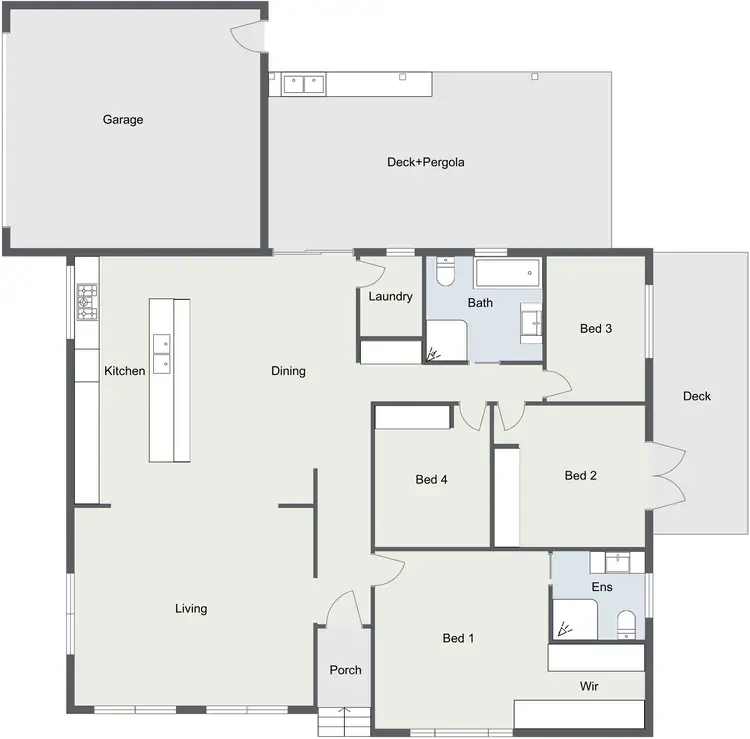 Floorplan of Homely house listing, 1 Lamb Place, Chifley ACT 2606