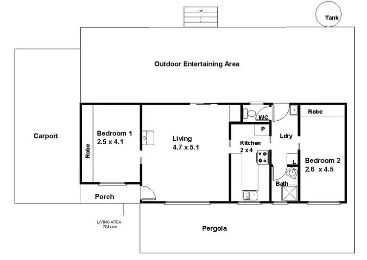 Floorplan of Homely house listing, 2 Aird Street, Moorook SA 5332