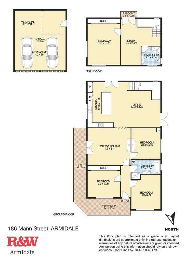 Floorplan of Homely house listing, 186 Mann Street, Armidale NSW 2350