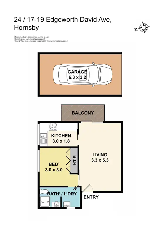 Floorplan of Homely apartment listing, 24/17-19 Edgeworth David Avenue, Hornsby NSW 2077