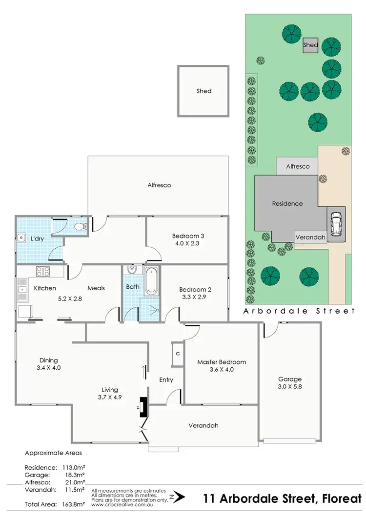 Floorplan of Homely house listing, 11 Arbordale Street, Floreat WA 6014