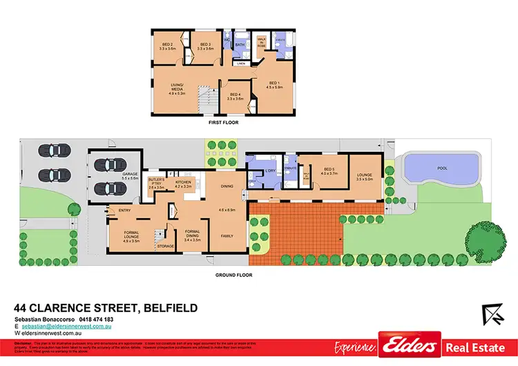 Floorplan of Homely house listing, 44 Clarence Street, Belfield NSW 2191