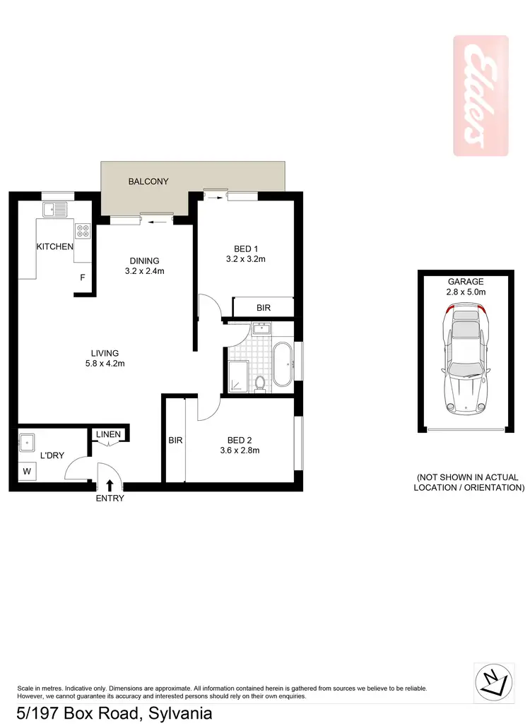 Floorplan of Homely unit listing, 5/199 Box Road, Sylvania NSW 2224