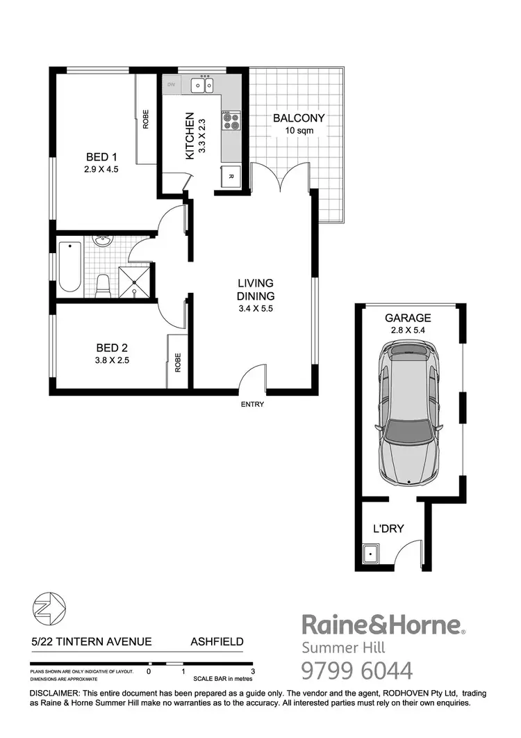 Floorplan of Homely apartment listing, 5/22 Tintern Road, Ashfield NSW 2131