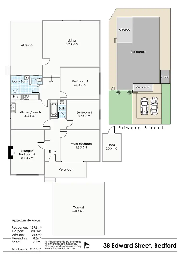 Floorplan of Homely house listing, 38 Edward Street, Bedford WA 6052