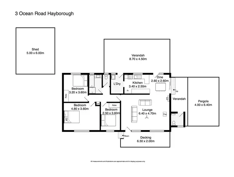 Floorplan of Homely house listing, 3 OCEAN ROAD, Hayborough SA 5211