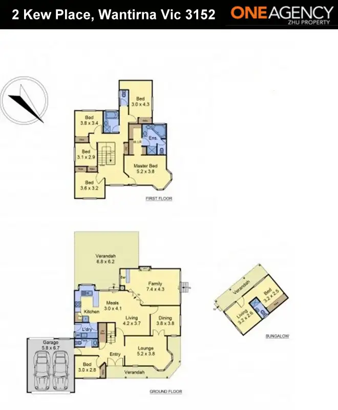 Floorplan of Homely house listing, 2 Kew Place, Wantirna VIC 3152