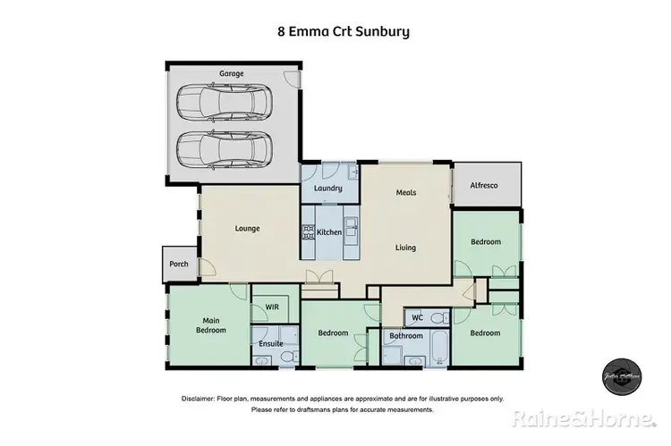 Floorplan of Homely house listing, 8 Emma Court, Sunbury VIC 3429