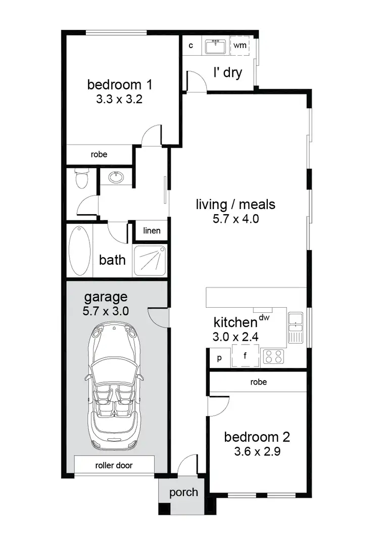 Floorplan of Homely house listing, 10 Blaby Road, Morphett Vale SA 5162