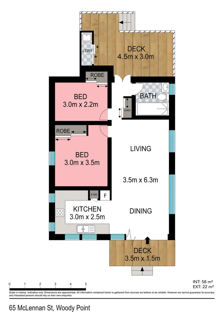 Floorplan of Homely house listing, 65 Mclennan Street, Woody Point QLD 4019