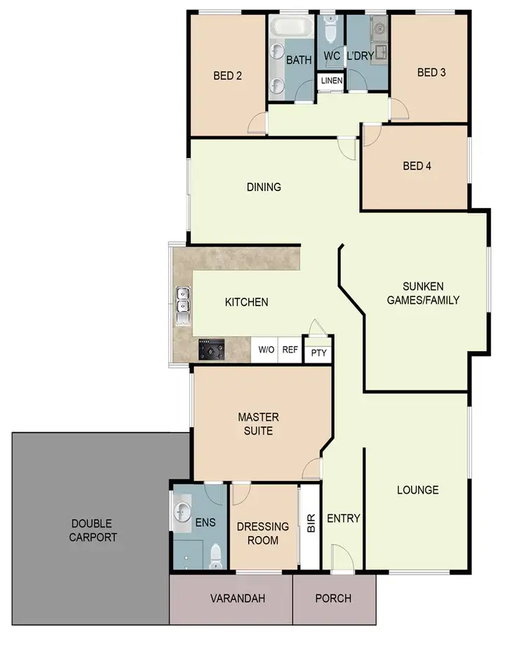 Floorplan of Homely house listing, 5 Tropea Place, Secret Harbour WA 6173