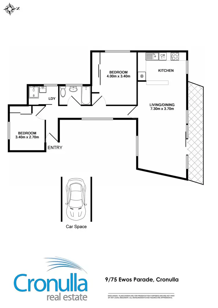 Floorplan of Homely apartment listing, 9/75 Ewos Parade, Cronulla NSW 2230