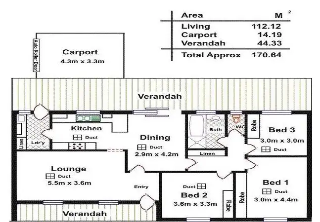 Floorplan of Homely house listing, 33 Barnet Road, Evanston SA 5116